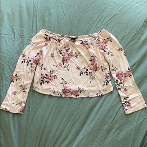 off the shoulders floral top